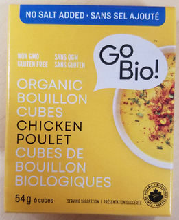 Bouillon Cubes - Chicken - No Salt (Go Bio) 